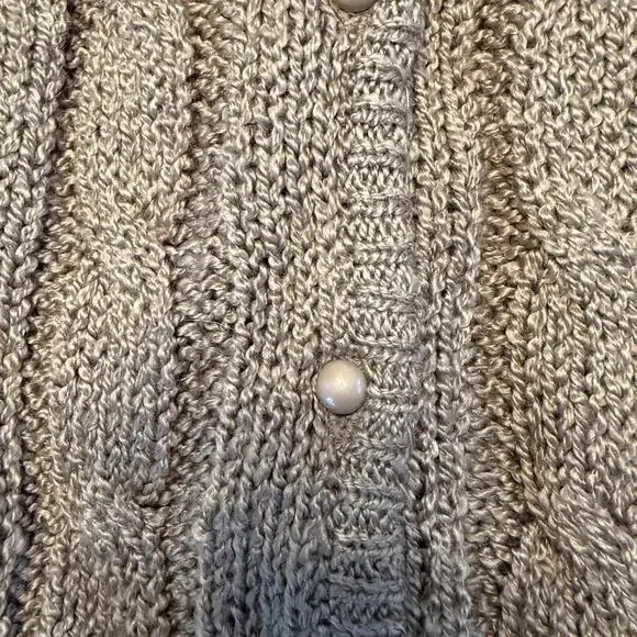 Vintage Sarah Bentley brown cable knit cardigan - Picture 4 of 7